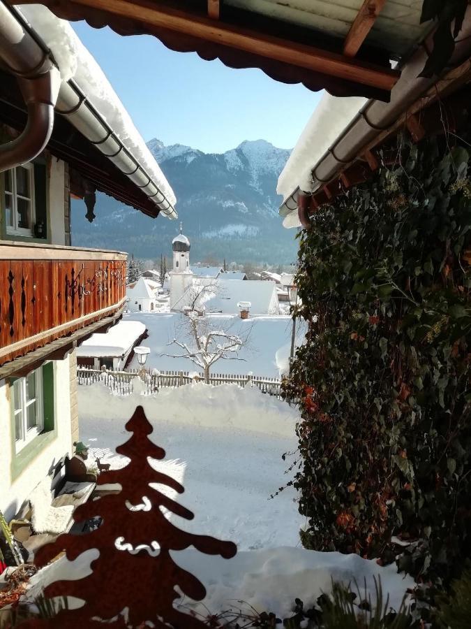 Ferienwohnung Haus Holler Wallgau Exterior foto